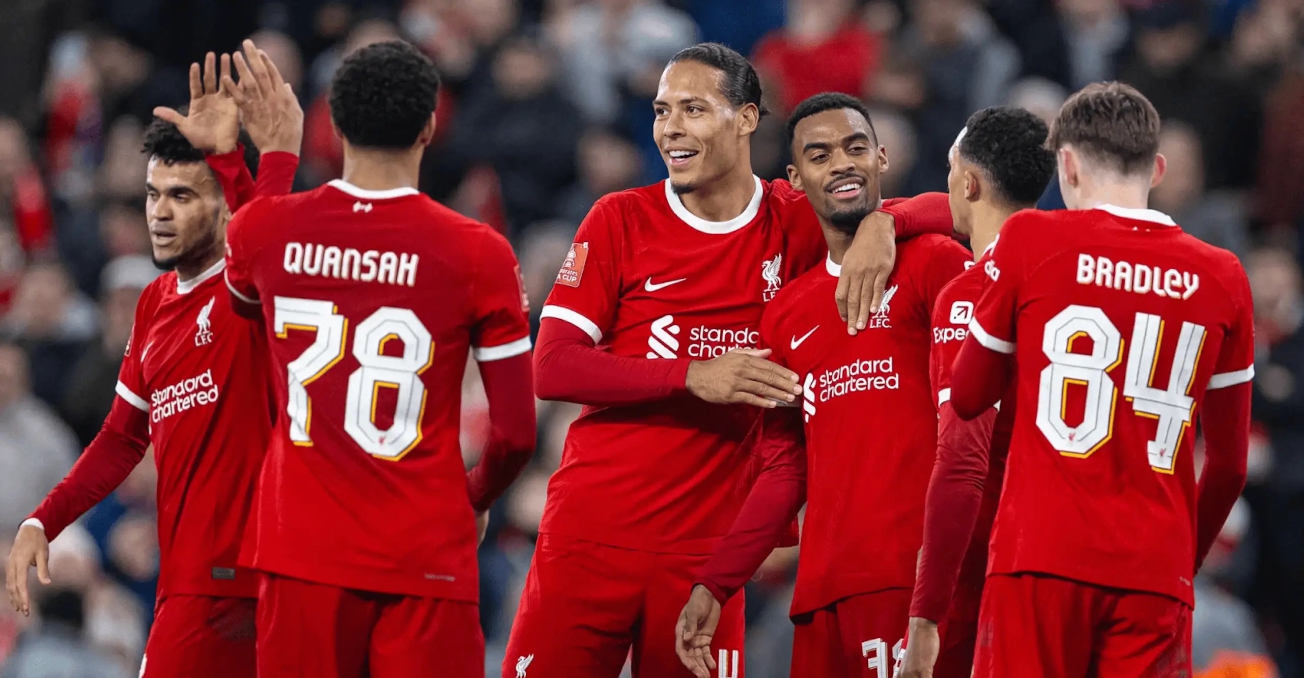 利物浦主场击败对手，弗明奴传射帮助球队晋级